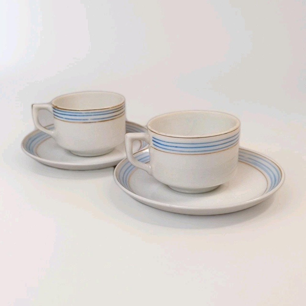 Sets Of 2 Occupied Japan Demitasse Cup and Saucer Tea Expresso Collectibles VTG